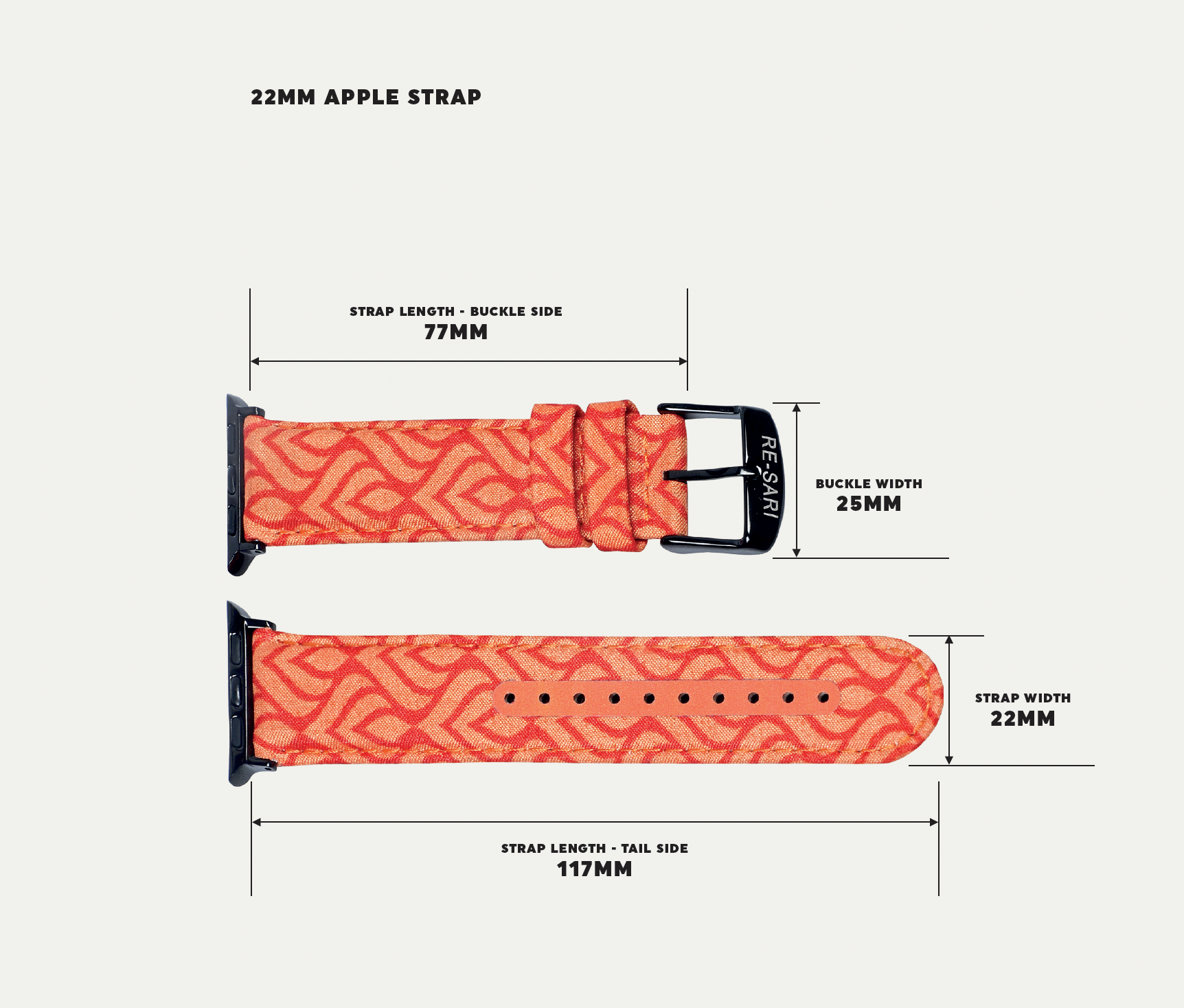 Re-sari Orange: O19 Apple Watch