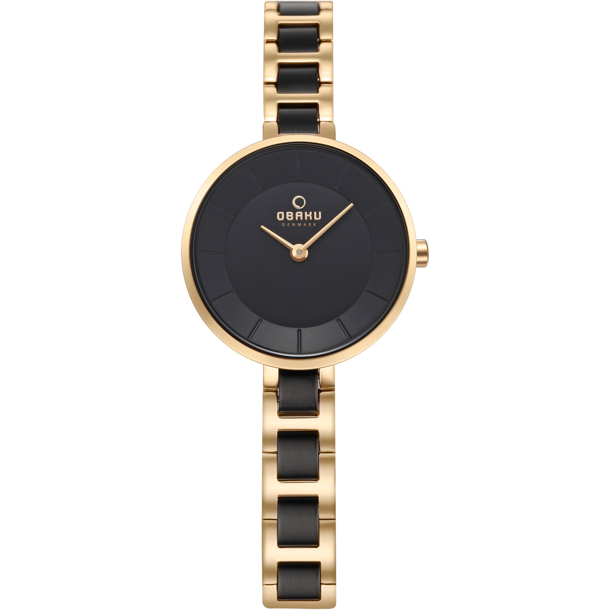 OBAKU】ゴールド✖️ブラック☆アナログ時計